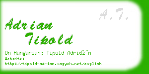 adrian tipold business card